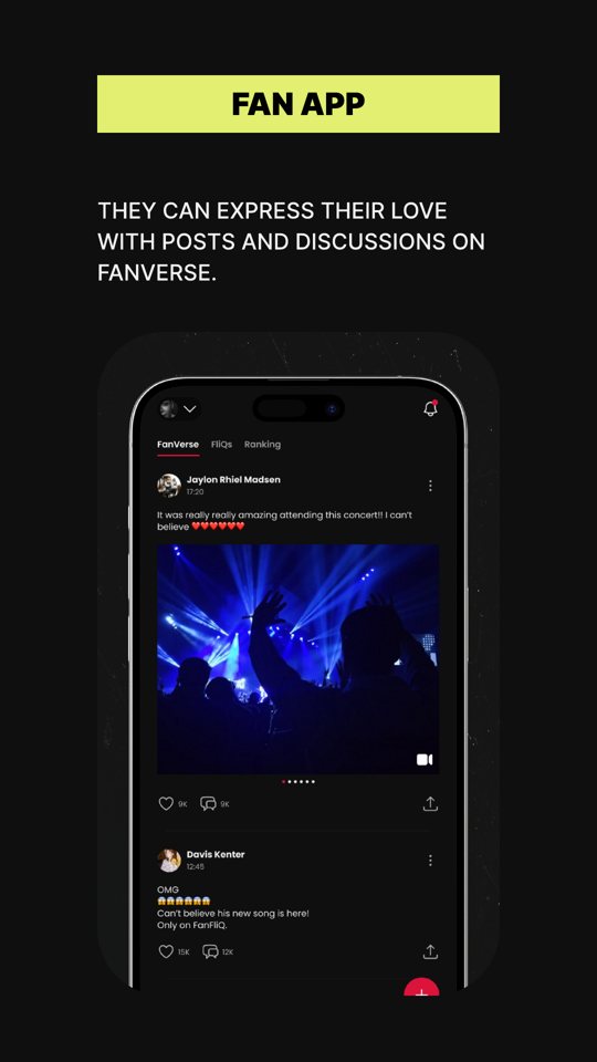 Fanverse: fans post and talk with the artist