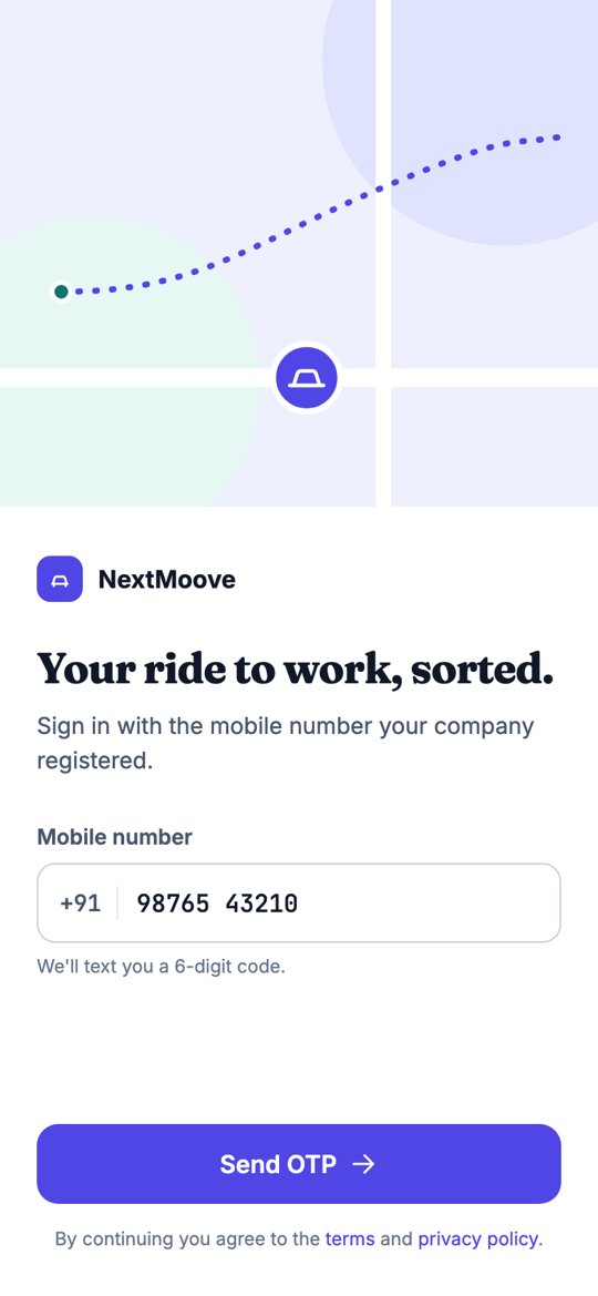Sign in with the mobile number your company registered