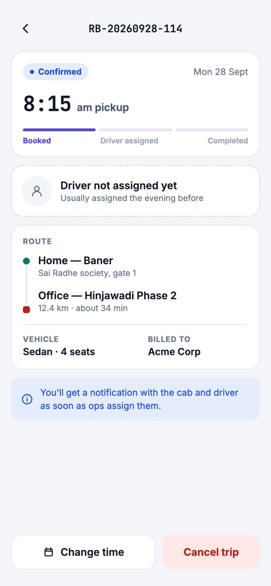 A scheduled trip waiting for a driver