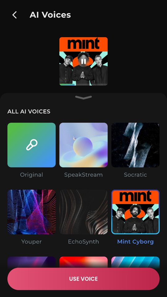 AI voices: turn your take into an artist's voice